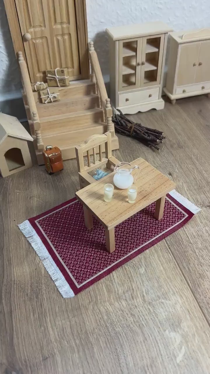 Wichtel Milchkanne mit zwei Milchgläser Set Miniatur Heiße Milch