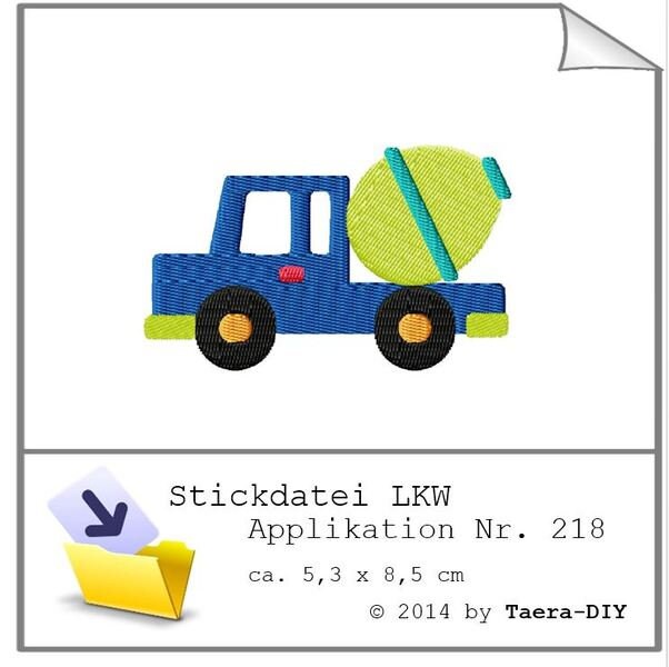 Stickdatei LKW Nr. 218