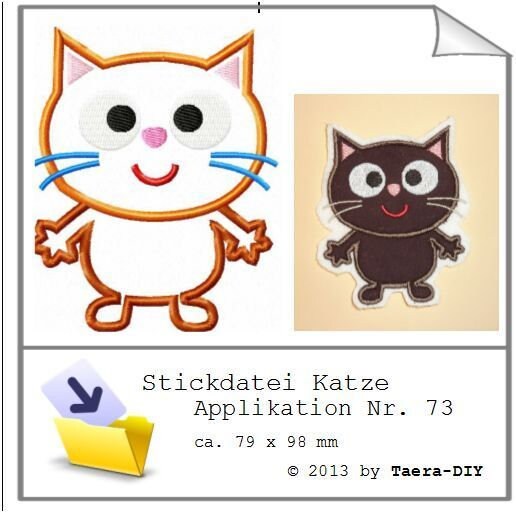 Stickdatei Katze